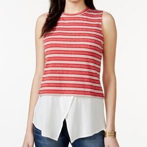 Sanctuary striped Mixed Media Top